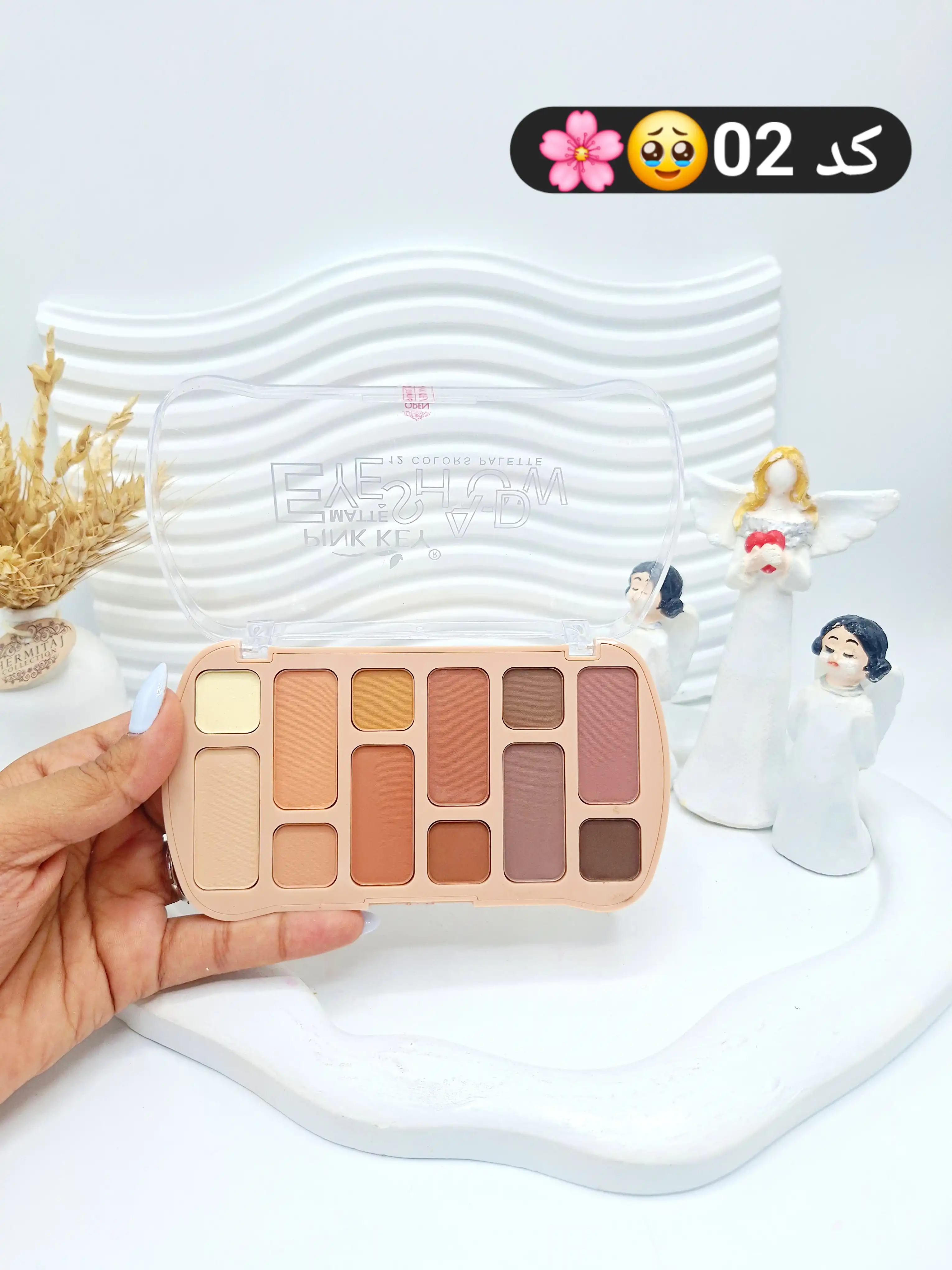 پالت سایه 12 رنگ کاربردی و خوش رنگ برند پینک کی کد 6354